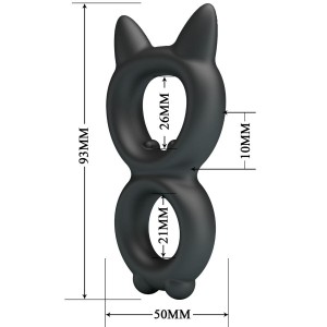 CRAZY BULL - BAGUE DOUBLE EN SILICONE TORAN MODÈLE 20
