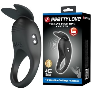 PRETTY LOVE - CARLTON ANNEAU PÉNIS AVEC STIMULATEUR CLITORIAL
