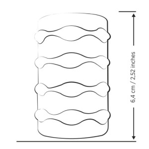 ROMP - MOSH MASTURBATEUR MÂLE TRANSPARENT AVEC GAINE RÉVERSIBLE DE 6 CM