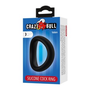 CRAZY BULL - VALEN ANNEAU PÉNAL ERGONOMIQUE EN SILICONE NOIR