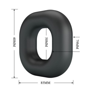 CRAZY BULL - WALDEN ANNEAU PÉNAL EN SILICONE SUPER DOUX NOIR