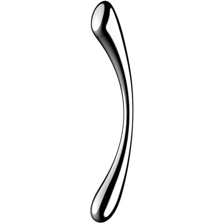 SATISFYER - COSMIC CREST 1 GODEMICHET DOUBLE EXTRÉMITÉ EN ACIER INOXYDABLE