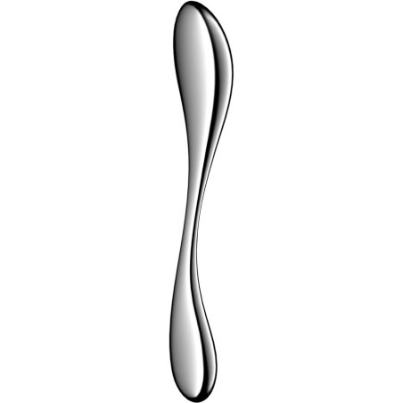SATISFYER - STAR FORCE 3 GODEMICHET DOUBLE EN ACIER INOXYDABLE