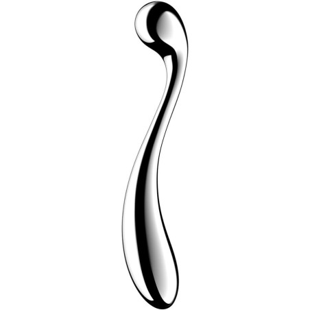 SATISFYER - STAR FORCE 4 GODEMICHET DOUBLE EN ACIER INOXYDABLE