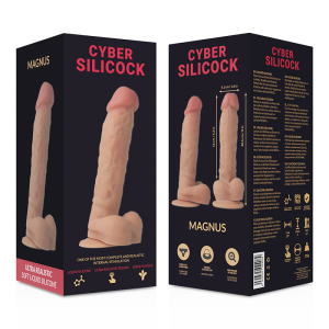CYBER SILICOCK - DONG EN SILICONE LIQUIDE DOUX ULTRA RÉALISTE 20.5 CM -O- 4.1 CM