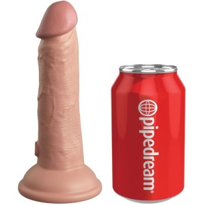 KING COCK - ELITE GODE RÉALISTE VIBRANT and SILICONE 15.2 CM