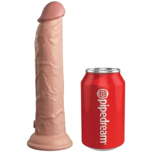 KING COCK - ELITE VIBRATEUR GODE RÉALISTE and TÉLÉCOMMANDE EN SILICONE 23 CM