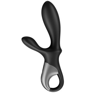 SATISFYER - APPLICATION HEAT CLIMAX VIBRATEUR ANAL NOIR