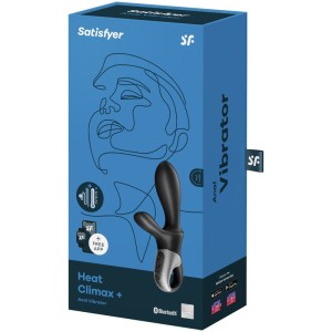 SATISFYER - APPLICATION HEAT CLIMAX VIBRATEUR ANAL NOIR