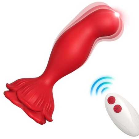 ARMONY - VIBRATEUR ROSE and PLUG ANAL TÉLÉCOMMANDE ROUGE