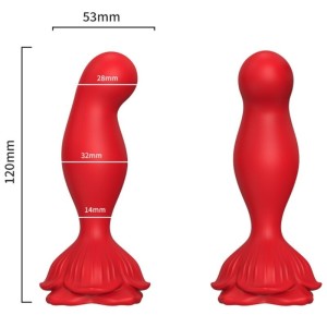ARMONY - VIBRATEUR ROSE and PLUG ANAL TÉLÉCOMMANDE ROUGE