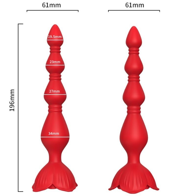ARMONY - VIBRATEUR ROSE PAGODE and PLUG ANAL ROUGE