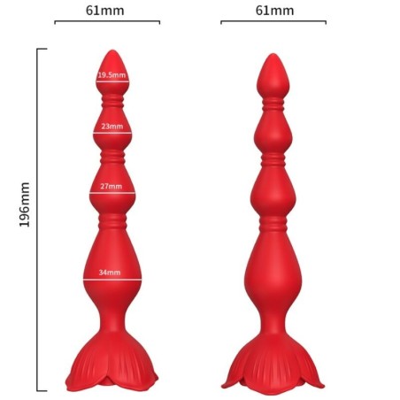ARMONY - VIBRATEUR ROSE PAGODE and PLUG ANAL ROUGE