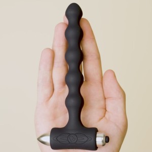 ROCKS-OFF - PETITE SENSATIONS PERLES ANAL PLUG VIBRATEUR NOIR