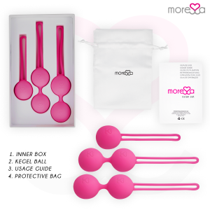 MORESSA - OSIAN SET PREMIUM SILICONE ROSE (Osian One - 51 g Osian Two - 101 g Osian Three 85 g)