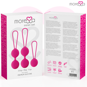 MORESSA - OSIAN SET PREMIUM SILICONE ROSE (Osian One - 51 g Osian Two - 101 g Osian Three 85 g)