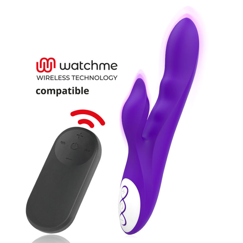 GALATEA - GALO VIBROMASSEUR VIOLET TÉLÉCOMMANDE WATCHME