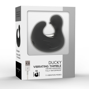 BLACKandSILVER - DÉ À DÉS À CANARD RECHARGEABLE EN SILICONE STIMULANT DUCKYMANIA