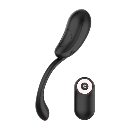 COQUETTE CHIC DESIRE - OEUF VIBRANT TÉLÉCOMMANDE RECHARGEABLE NOIR-OR