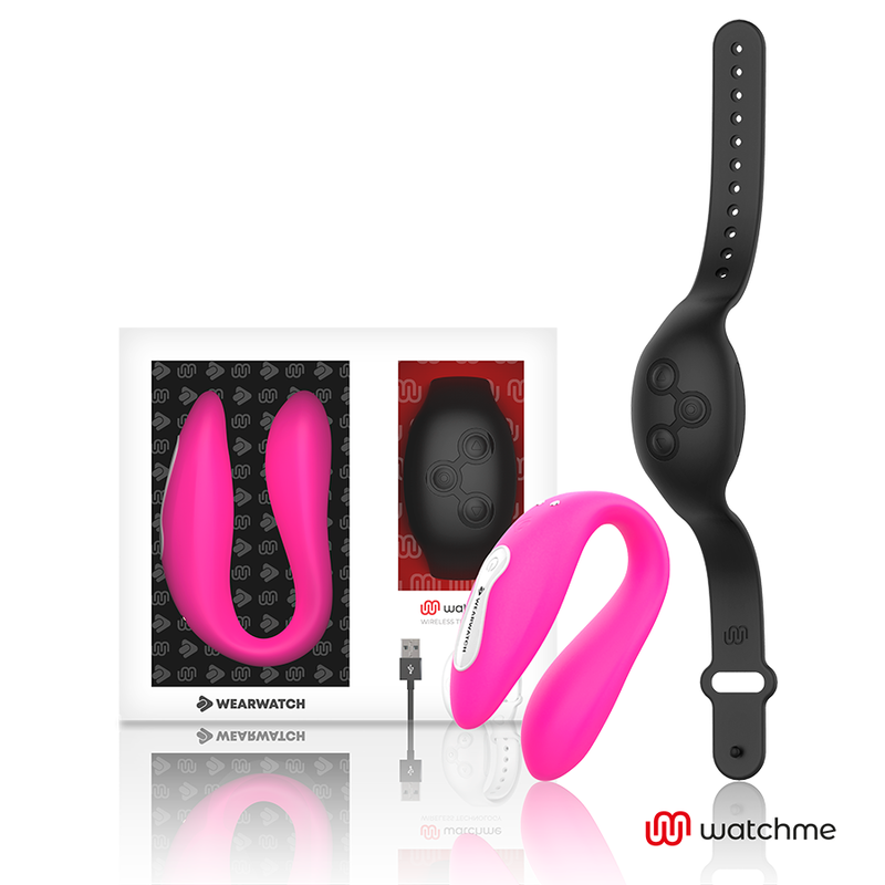WEARWATCH - VIBRATEUR DOUBLE TECHNOLOGIE WATCHME FUCHSIA-AZABACHE