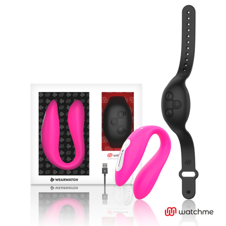WEARWATCH - VIBRATEUR DOUBLE TECHNOLOGIE WATCHME FUCHSIA-AZABACHE