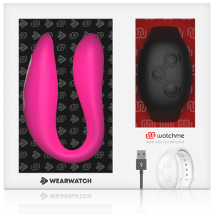 WEARWATCH - VIBRATEUR DOUBLE TECHNOLOGIE WATCHME FUCHSIA-AZABACHE