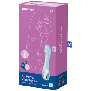 SATISFYER - AIR PUMP VIBRATOR 5 APP GONFLABLE G-SPOT VIBRATOR BLEU