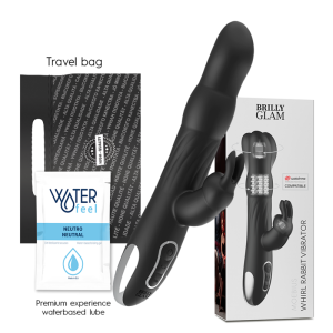 BRILLY GLAM - MOEBIUS VIBROMASSEUR RABBIT ET ROTATIF TÉLÉCOMMANDE WATCHME