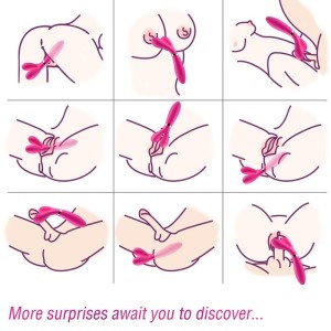 ARMONY - Y-WAND MASSAGE and VIBRATEUR DOUBLE TÊTE FUCHSIA