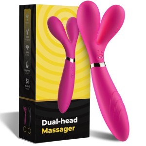ARMONY - Y-WAND MASSAGE and VIBRATEUR DOUBLE TÊTE FUCHSIA