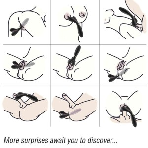 ARMONY - Y-WAND MASSAGE and VIBRATEUR DOUBLE TÊTE NOIR