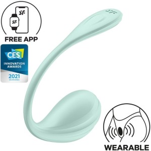SATISFYER - APPLICATION GRATUITE STIMULATEUR DE POINT G PÉTALE LISSE VERT DEAU