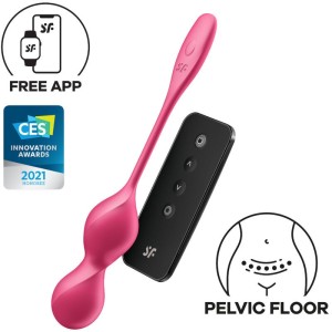 SATISFYER - LOVE BIRDS 2 BALLES VIBRANTES DE KEGEL APPLICATION GRATUITE