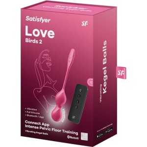 SATISFYER - LOVE BIRDS 2 BALLES VIBRANTES DE KEGEL APPLICATION GRATUITE