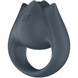 SATISFYER - PERFECT PAIR 2 MULTIVIBRATEUR 2 EN 1 ANNEAU PÉNIS ET STIMULATEUR DE DOIGTS GRIS