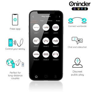 ONINDER CUTE - ŒUF VIBRANT LOVE PLEASURE - PIERRES EN SILICONE ROTATIVES - APPLICATION MONDIALE GRATUITE