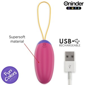 ONINDER CUTE - ŒUF EN SILICONE À VIBRATIONS ET TAPOTEMENTS - APPLICATION MONDIALE GRATUITE