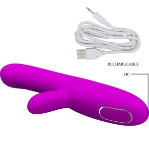 PRETTY LOVE - VIBRATEUR MULTIFONCTION ANGELIQUE STIMULATEUR DE CLITORIS VIOLET