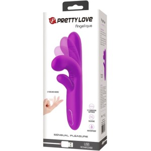 PRETTY LOVE - VIBRATEUR MULTIFONCTION ANGELIQUE STIMULATEUR DE CLITORIS VIOLET