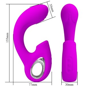 PRETTY LOVE - SIBEL VIBRATEUR POINT G STIMULATEUR CLITORIS SIBEL 10 VIBRATIONS VIOLET