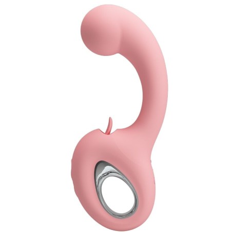 PRETTY LOVE - VIBRATEUR POINT G STIMULATEUR DE CLITORIS ERYNNYES 10 VIBRATIONS ROSE