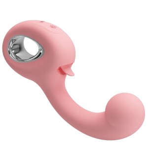 PRETTY LOVE - VIBRATEUR POINT G STIMULATEUR DE CLITORIS ERYNNYES 10 VIBRATIONS ROSE