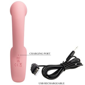 PRETTY LOVE - VIBRATEUR POINT G STIMULATEUR DE CLITORIS ERYNNYES 10 VIBRATIONS ROSE