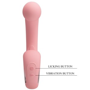 PRETTY LOVE - VIBRATEUR POINT G STIMULATEUR DE CLITORIS ERYNNYES 10 VIBRATIONS ROSE