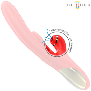 INTENSE - KAROL VIBRATEUR MULTIFONCTION POUSSÉE and STIMULATION and ONDES STIMULANTES ROUGE