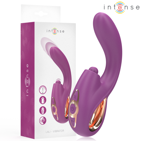 INTENSE - LALI VIBRATEUR MULTIFONCTION POINT G TAPPING and THRUST and VIBRATION VIOLET