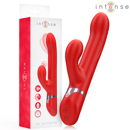 INTENSE - LELE VIBRATEUR MULTIFONCTION ROTATIF and OSCILLANT and STIMULANT ROUGE