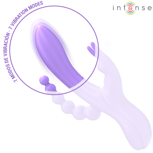 INTENSE - MIKO TRIPLE VIBRATEUR LAPIN and STIMULATEUR and ANAL 7 VIBRATIONS VIOLET