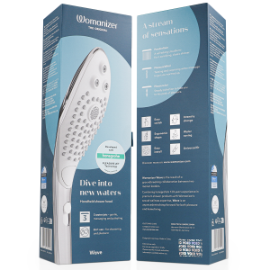 WOMANIZER - POMMEAU DE DOUCHE STIMULANT CLITORIAL WAVE CHROME