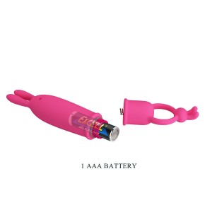 PRETTY LOVE - DELIA VIBRATEUR RABBIT AVEC ANNEAU DE RÉSISTANCE